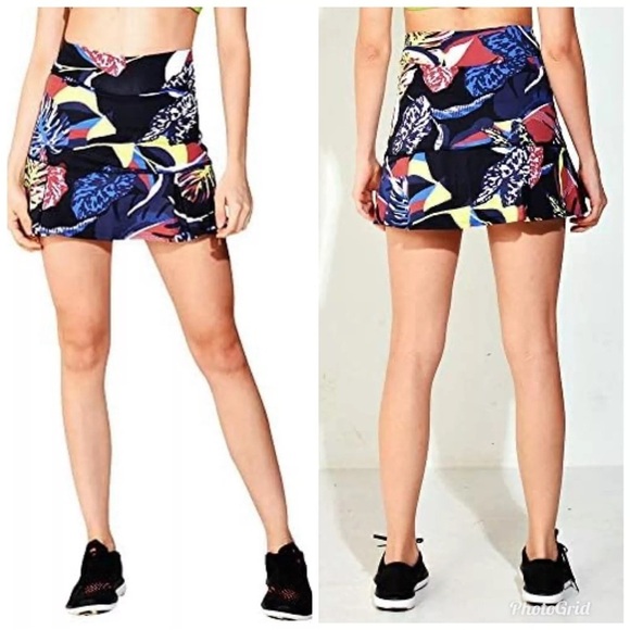 NWOT Dona Jo Skort Women Sz 3 XL Multicolor Golf Running Tennis Gym Shorts Skirt - Picture 3 of 7